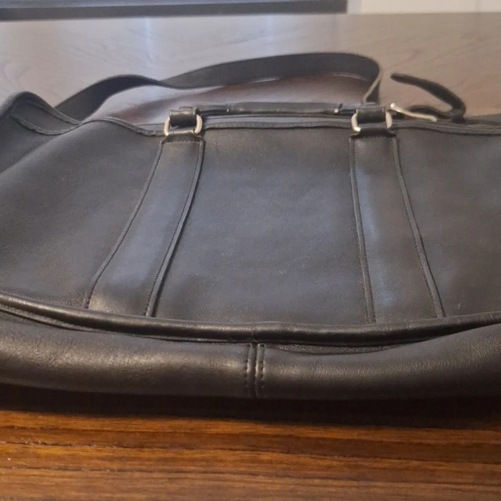 Black Leather Shoulder Bag